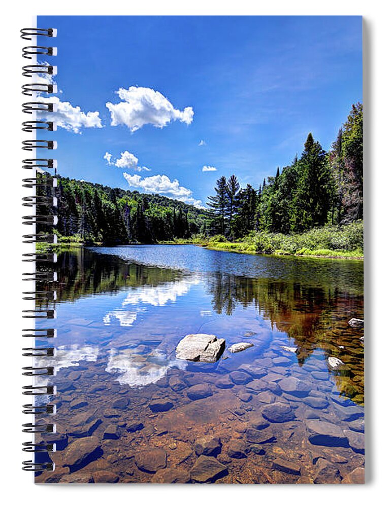 Hdr Spiral Notebook featuring the photograph Before the Falls by David Patterson