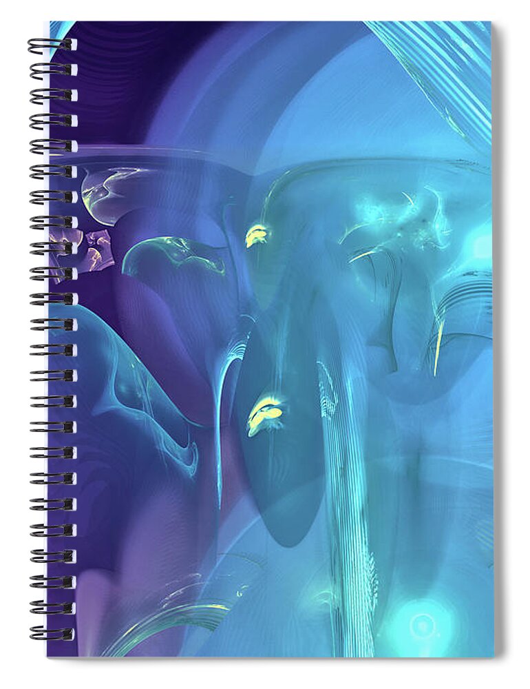 Art Spiral Notebook featuring the digital art Behind the Myth by Jeff Iverson