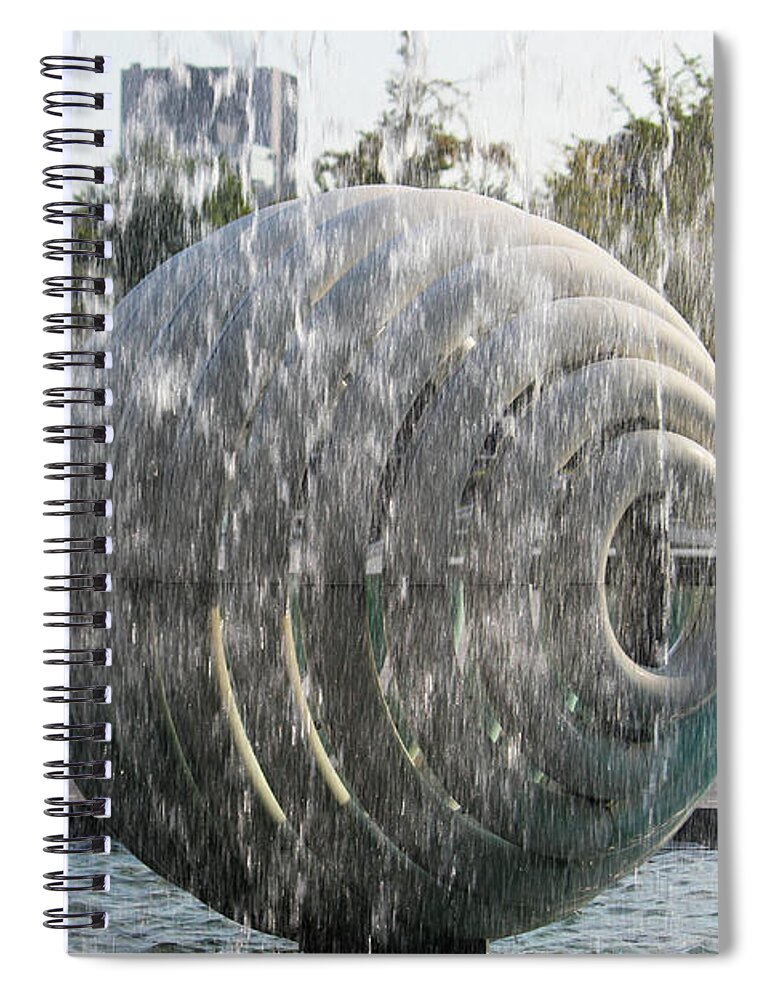 Tokyo Spiral Notebook featuring the photograph Behind the water by Wilko van de Kamp Fine Photo Art