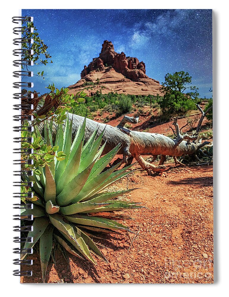 Red Rock Canyon Spiral Notebook featuring the photograph Bell Rock Sedona by Lev Kaytsner
