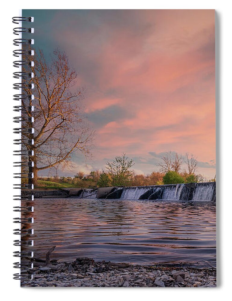 Wehr's Spiral Notebook featuring the photograph Below Wehrs Dam by Jason Fink