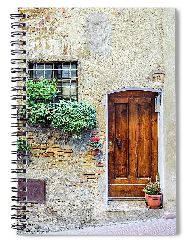 Italy Photography Spiral Notebook featuring the photograph Benvenuto by Marla Brown