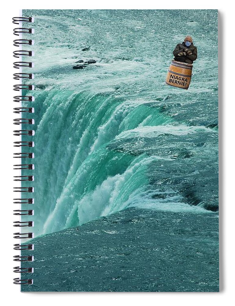 Bernie Spiral Notebook featuring the photograph Bernie in a Barrel by Lee Darnell