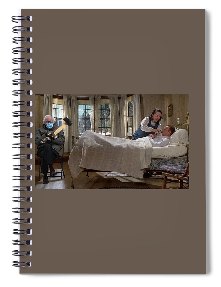 Bernie Spiral Notebook featuring the photograph Bernie is in Misery by Lee Darnell