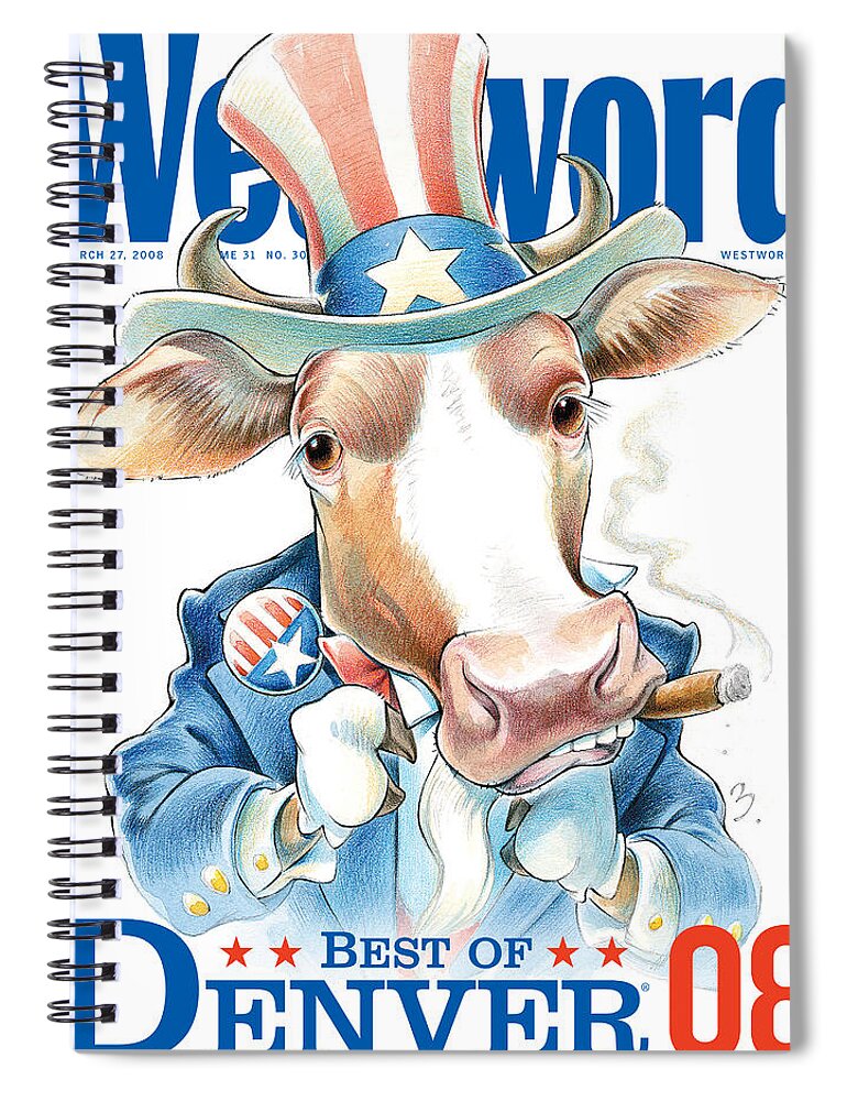 2008 Spiral Notebook featuring the digital art Best of Denver 2008 by Westword