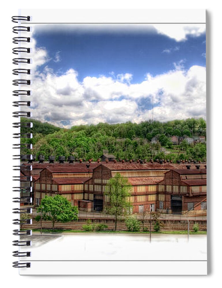 Bethlehem Steel Spiral Notebook featuring the photograph Bethlehem Steel by ARTtography by David Bruce Kawchak