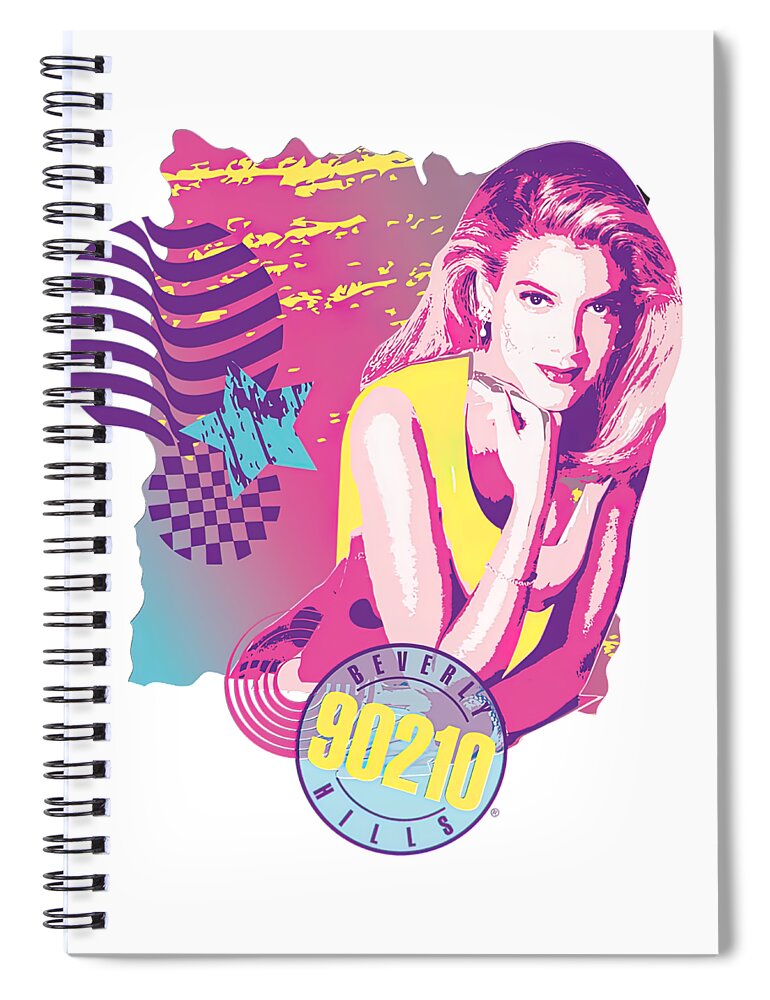 Real Housewives Spiral Notebook featuring the digital art Beverly Girls 90210 by Yudhita Widhanti