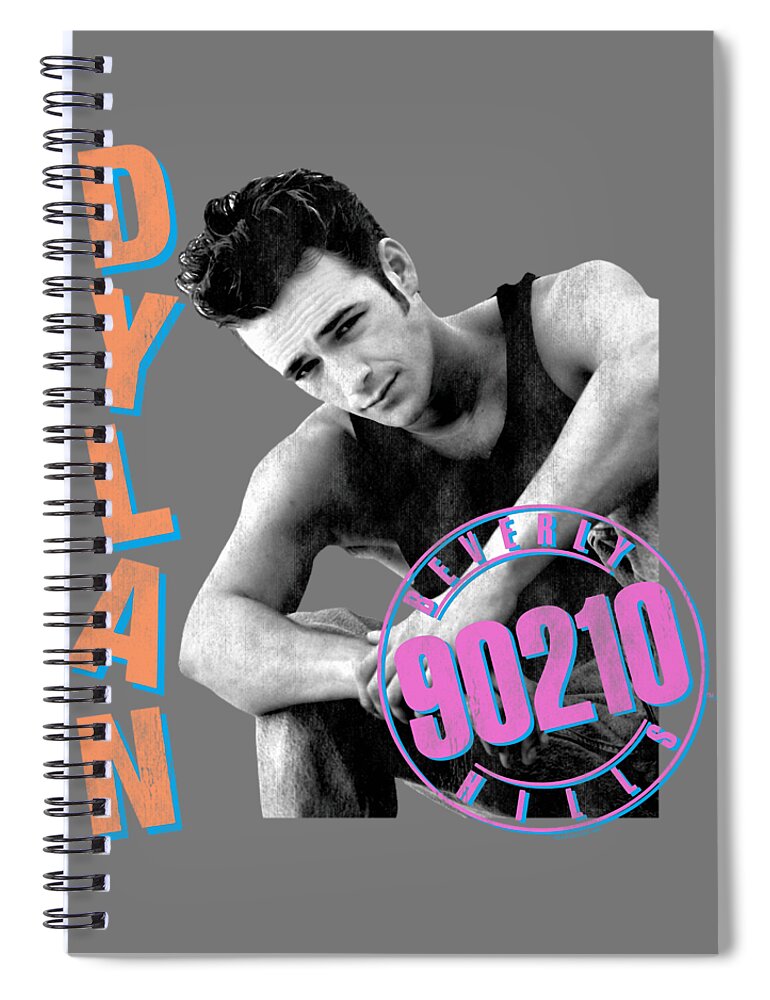 Beverly Hills 90210 Dylan Spiral Notebook featuring the digital art Beverly Hills 90210 Dylan by Percyr Seray