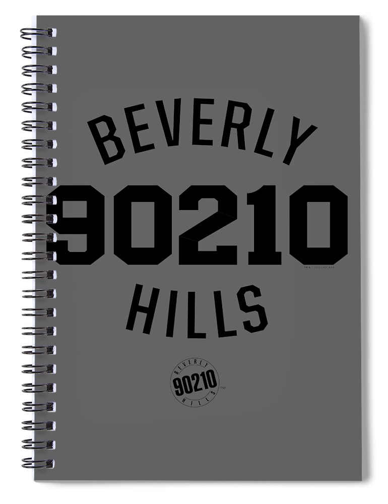 Beverly Spiral Notebook featuring the digital art Beverly Hills 90210 by Ferguq Milli