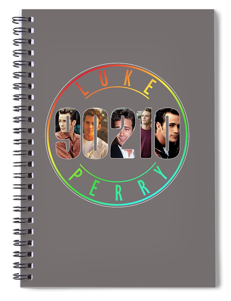 Beverly Hills 90210 Luke Perry For All Full Size Spiral Notebook featuring the digital art Beverly Hills 90210 Luke Perry For All Full Size by Alice Clark