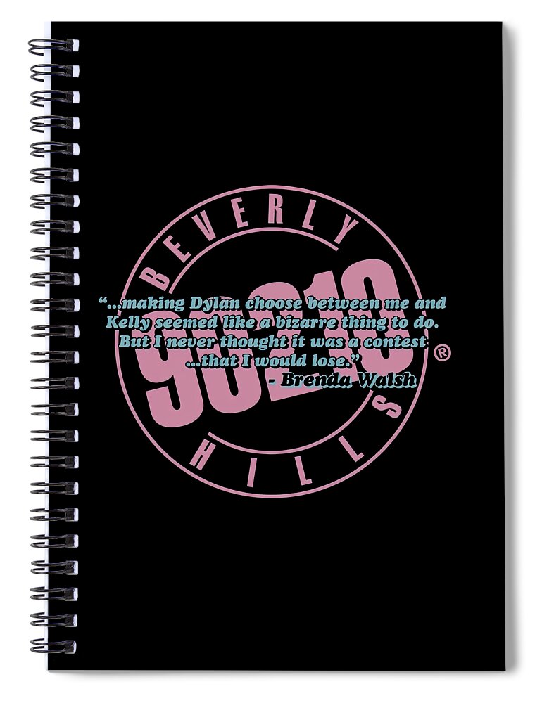 Real Housewives Spiral Notebook featuring the digital art Beverly Hills 90210 by Yudhita Widhanti