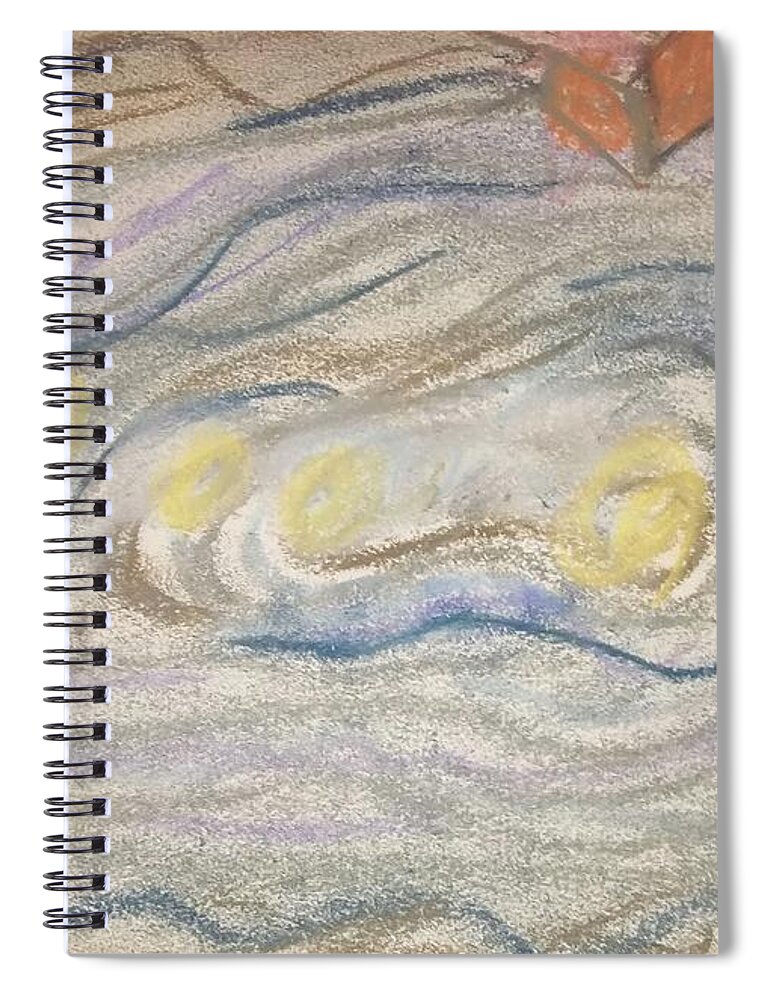 Abstract Spiral Notebook featuring the pastel Beyond by Suzanne Berthier