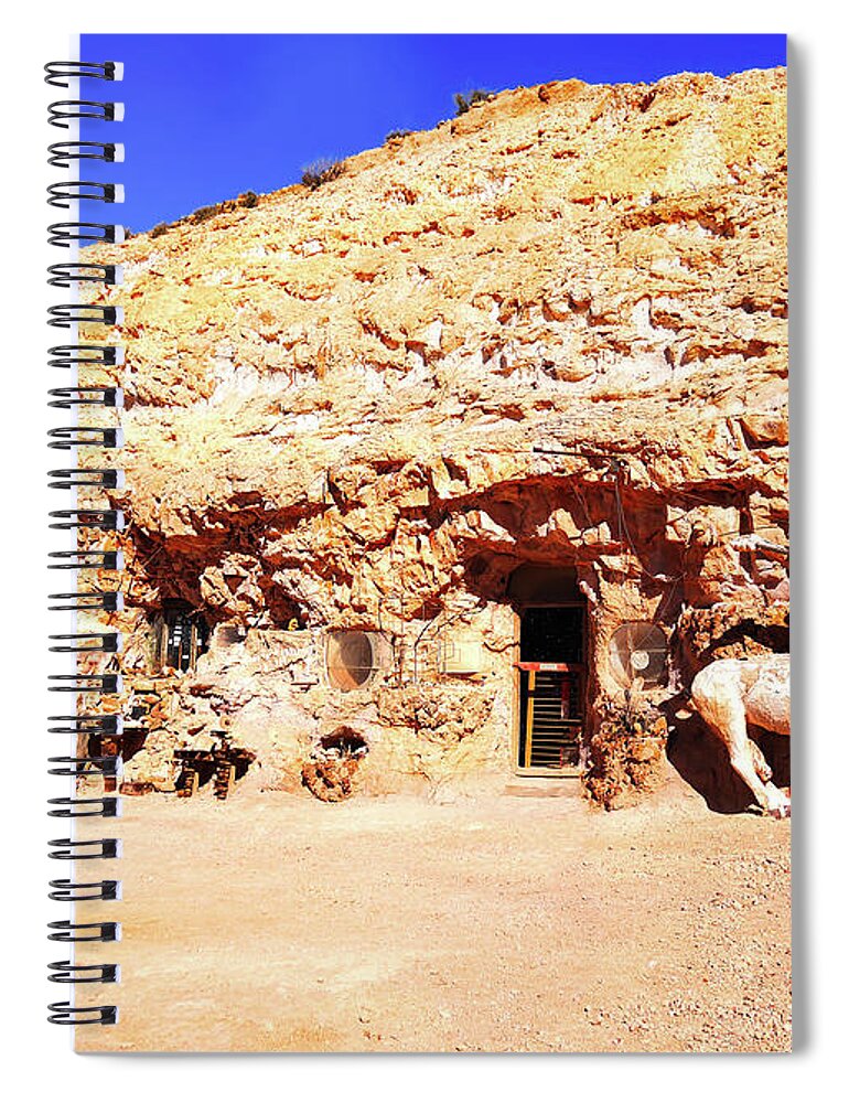 Coober Pedy Spiral Notebook featuring the photograph Beyond Thunderdome Down Under 2 by Lexa Harpell