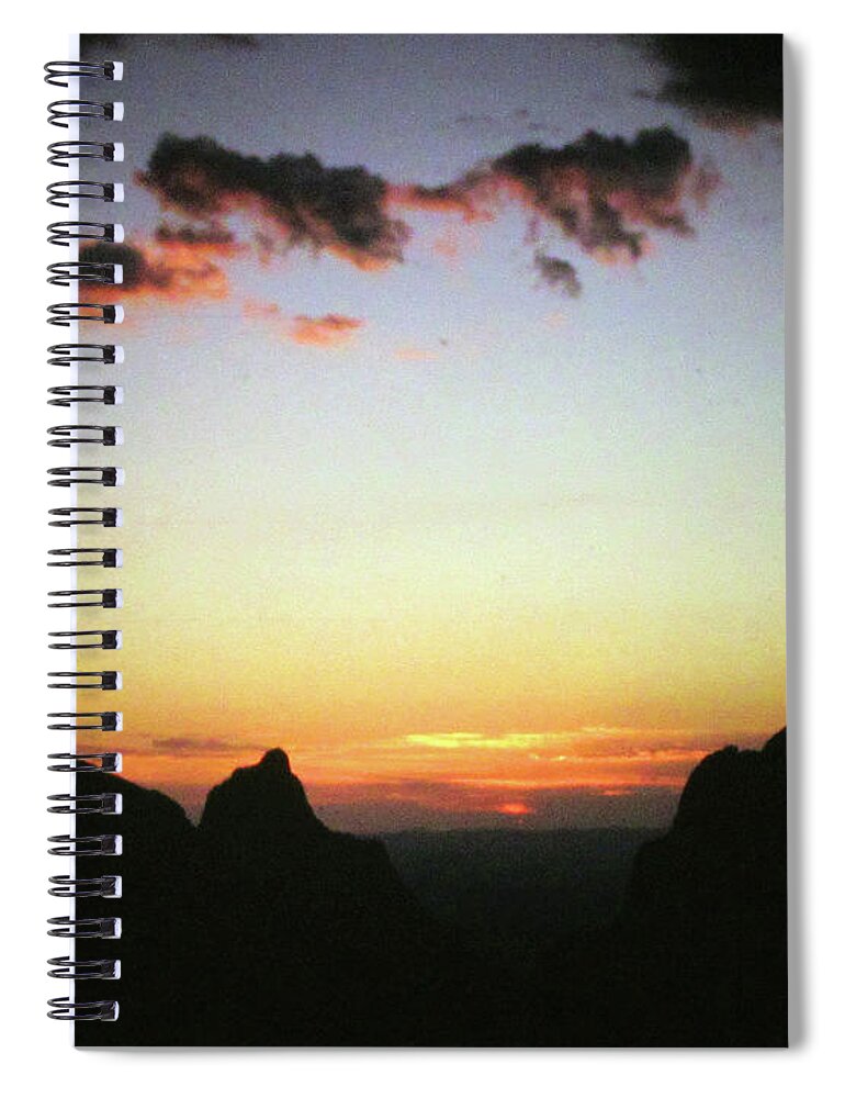 Sunset Spiral Notebook featuring the photograph Big Bend Sunset by Randall Weidner