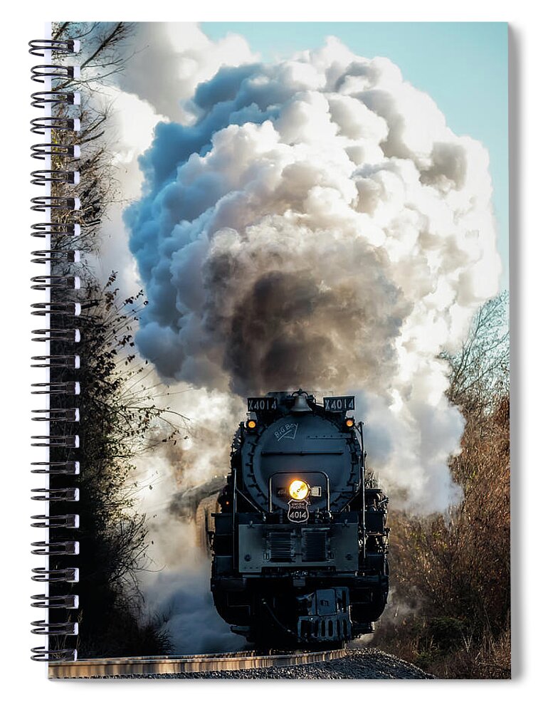 Engine 4014 Spiral Notebook featuring the photograph Big Boy #4014 by James Barber