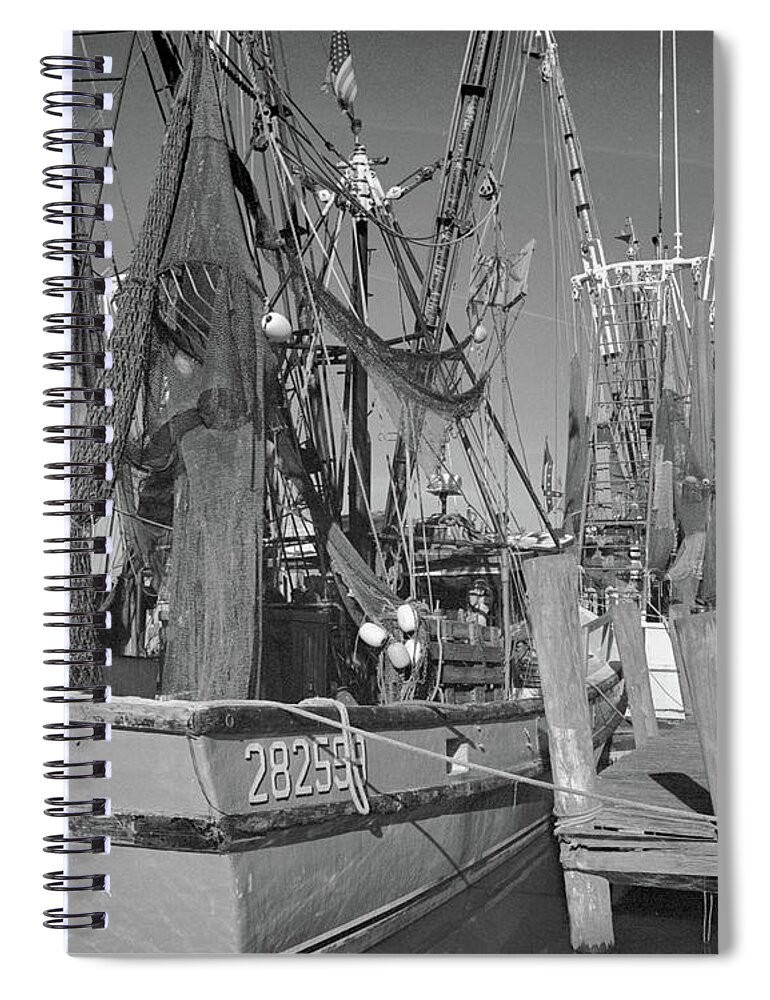 Georgia Spiral Notebook featuring the photograph Big Cobb, Darien, Georgia by John Simmons