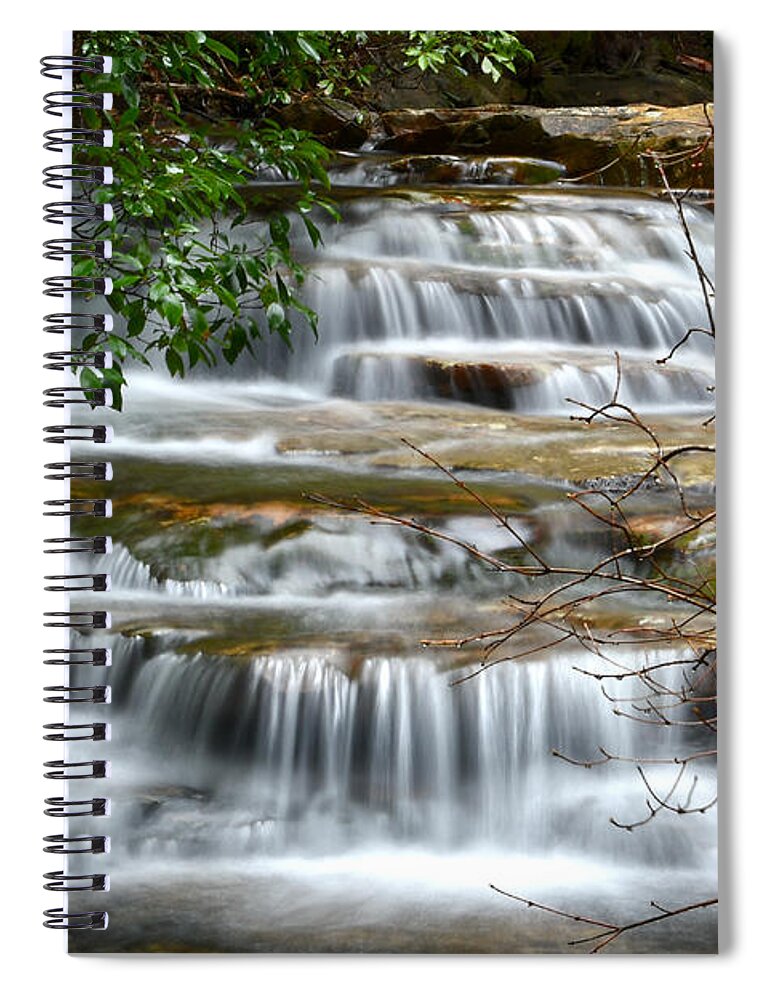 Big Laurel Creek Spiral Notebook featuring the photograph Big Laurel Creek by Phil Perkins