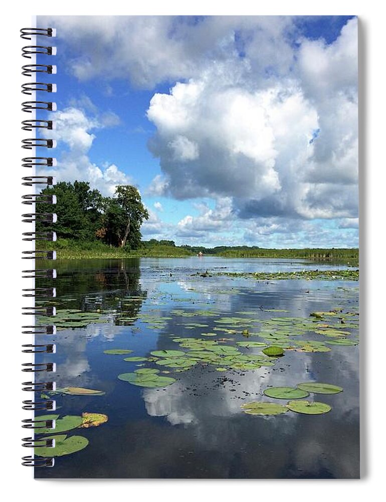 Lake Spiral Notebook featuring the photograph Big Marine Lake by Sarah Lilja