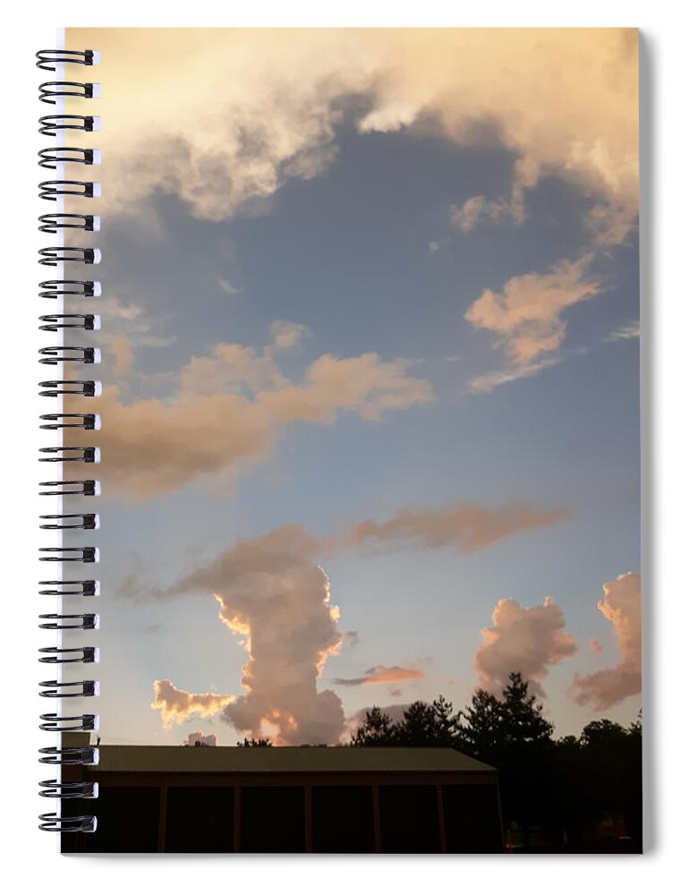 Skyscape Spiral Notebook featuring the photograph Big sky by Kevin Caudill