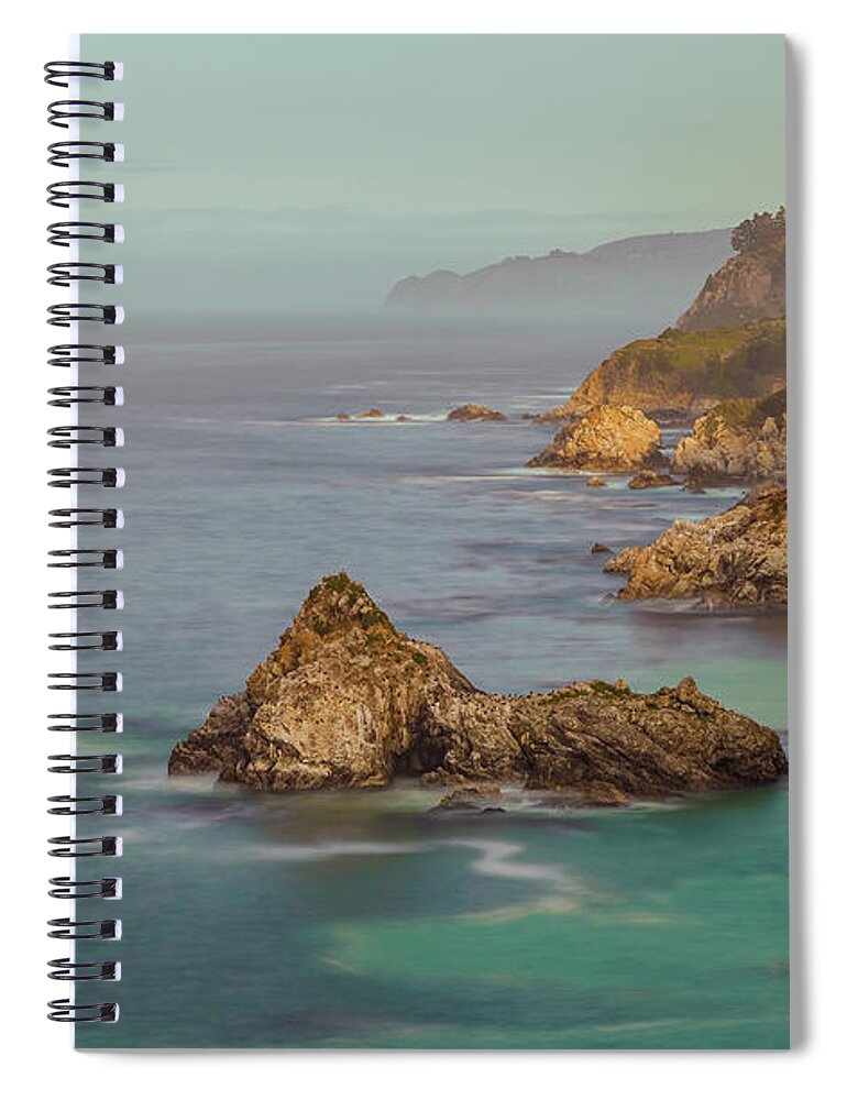 Landscape Spiral Notebook featuring the photograph Big Sur Sunrise by Jonathan Nguyen