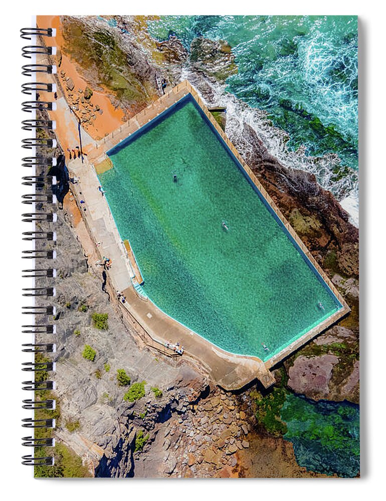 Beach Spiral Notebook featuring the photograph Bilgola Rock Pool by Andre Petrov
