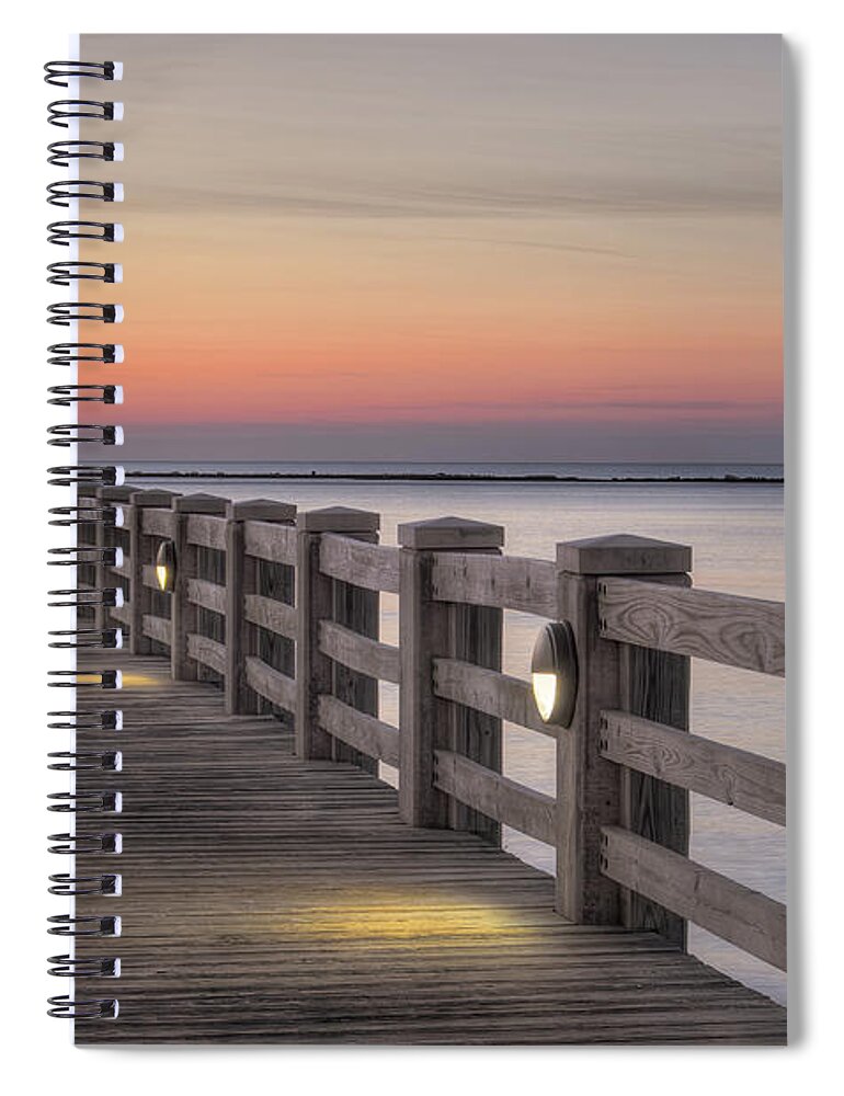 Sunrise Spiral Notebook featuring the photograph Biloxi Pastel by John Kirkland