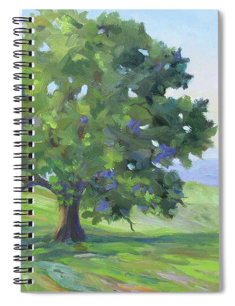 Tree Spiral Notebook featuring the painting Biltmore Tree by Anne Marie Brown