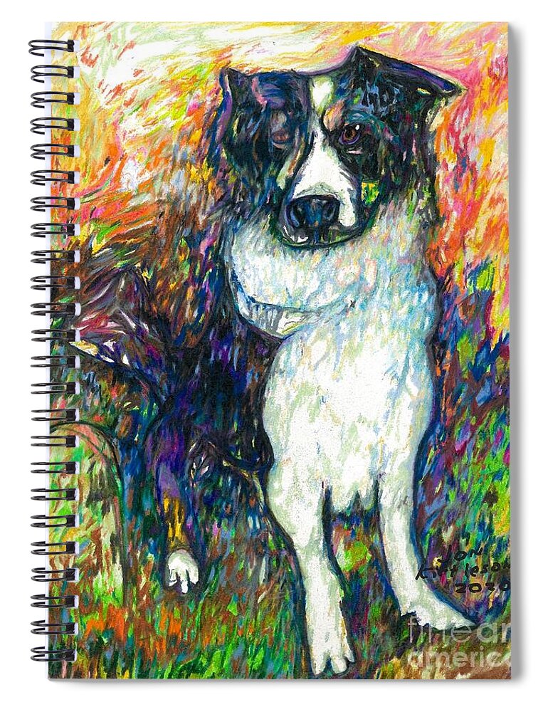 #dogs #dogsofinstagram #dog #dogstagram #puppy #doglover #dogoftheday #instadog #doglovers #doglife #pets #love #puppylove #puppies #pet #puppiesofinstagram #dogsofinsta #cute #instagram #of #petsofinstagram #dogslife #doggo #animals #ilovemydog #cats #doglove #petstagram #dogphotography #cutedogs Spiral Notebook featuring the drawing Birch by Jon Kittleson