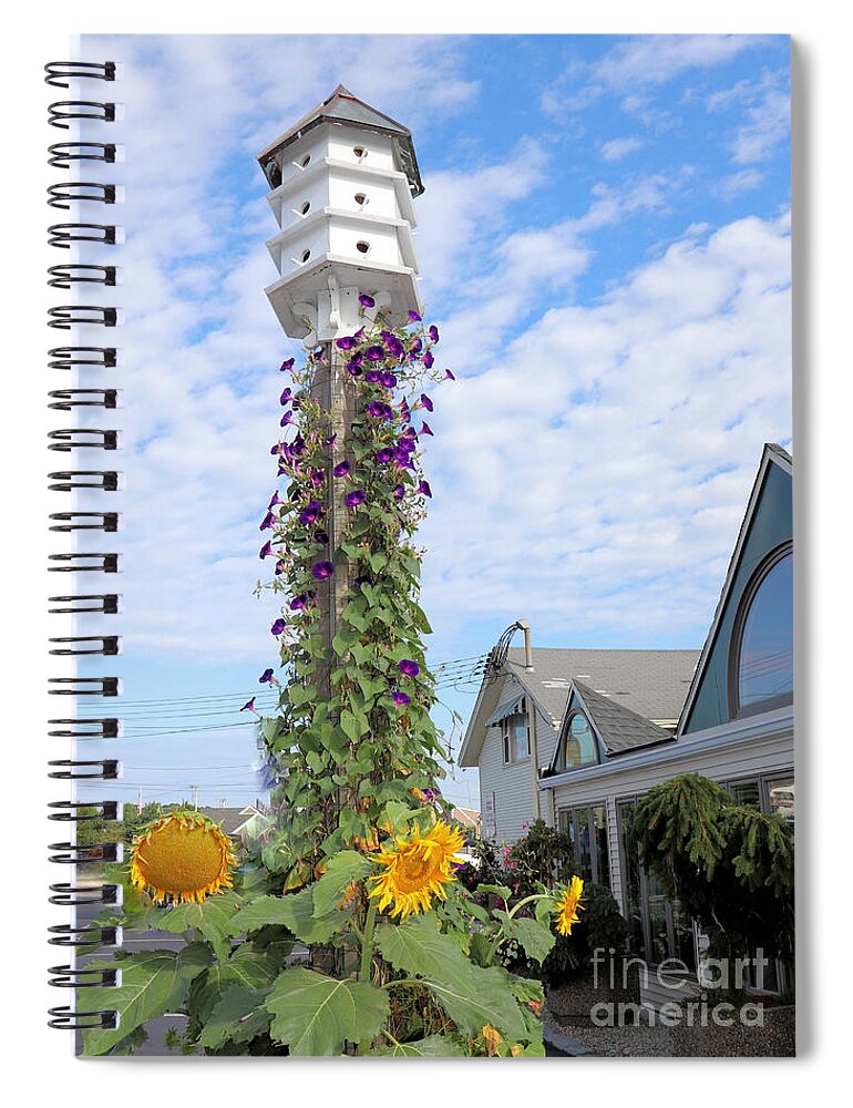 Birdhouse Spiral Notebook featuring the photograph Birdhouse by Janice Drew