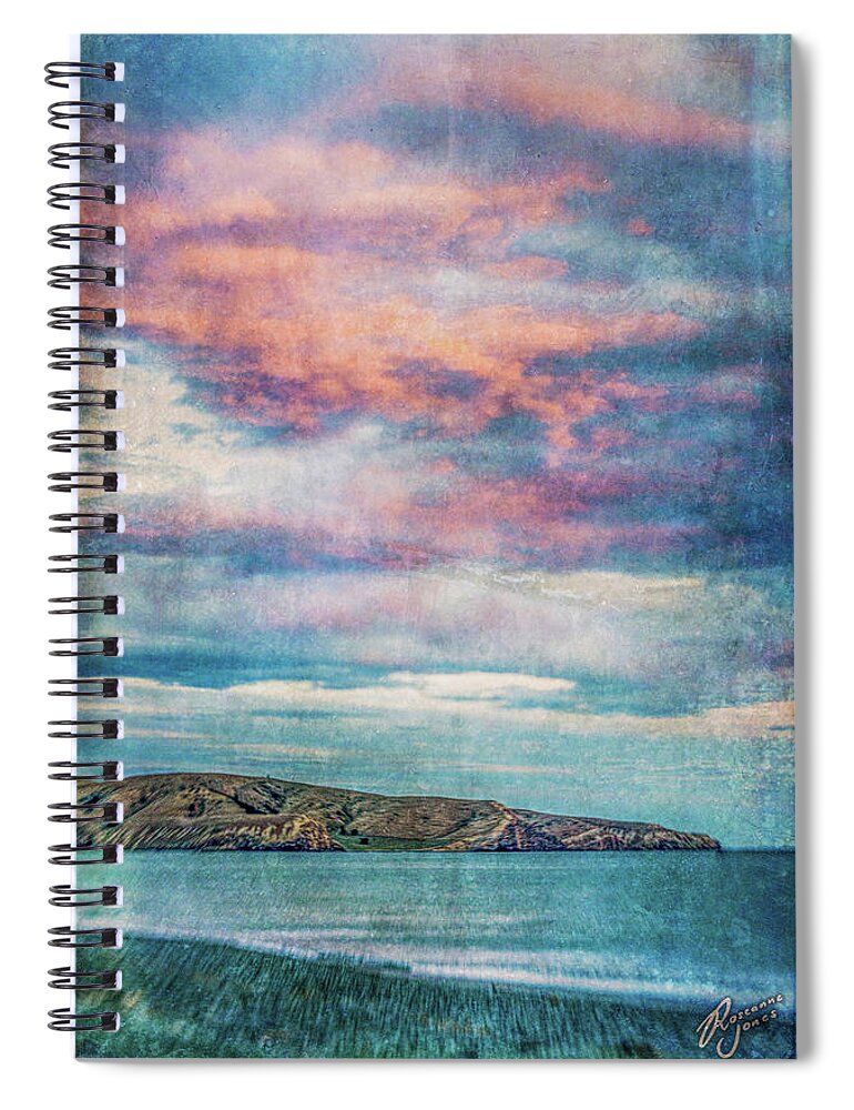 Sunset Spiral Notebook featuring the photograph Birdlings Sunset by Roseanne Jones