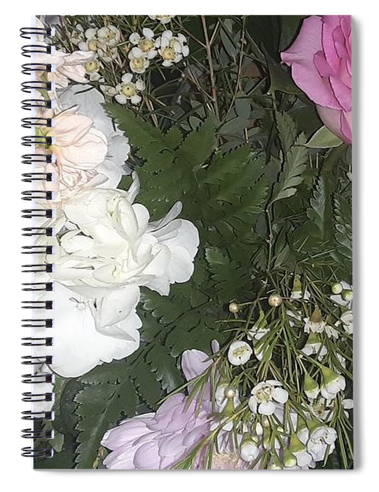 Flowers Spiral Notebook featuring the photograph Birthday flowers by Nancy Graham