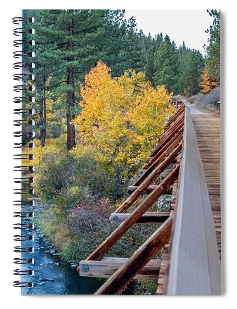 Bizz Johnson Spiral Notebook featuring the photograph Bizz Johnson Trail by Randy Robbins