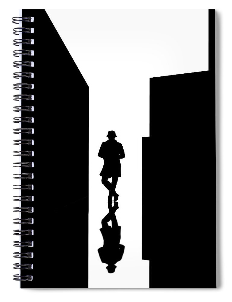 Black And White Spiral Notebook featuring the photograph Black and white by Bob Orsillo