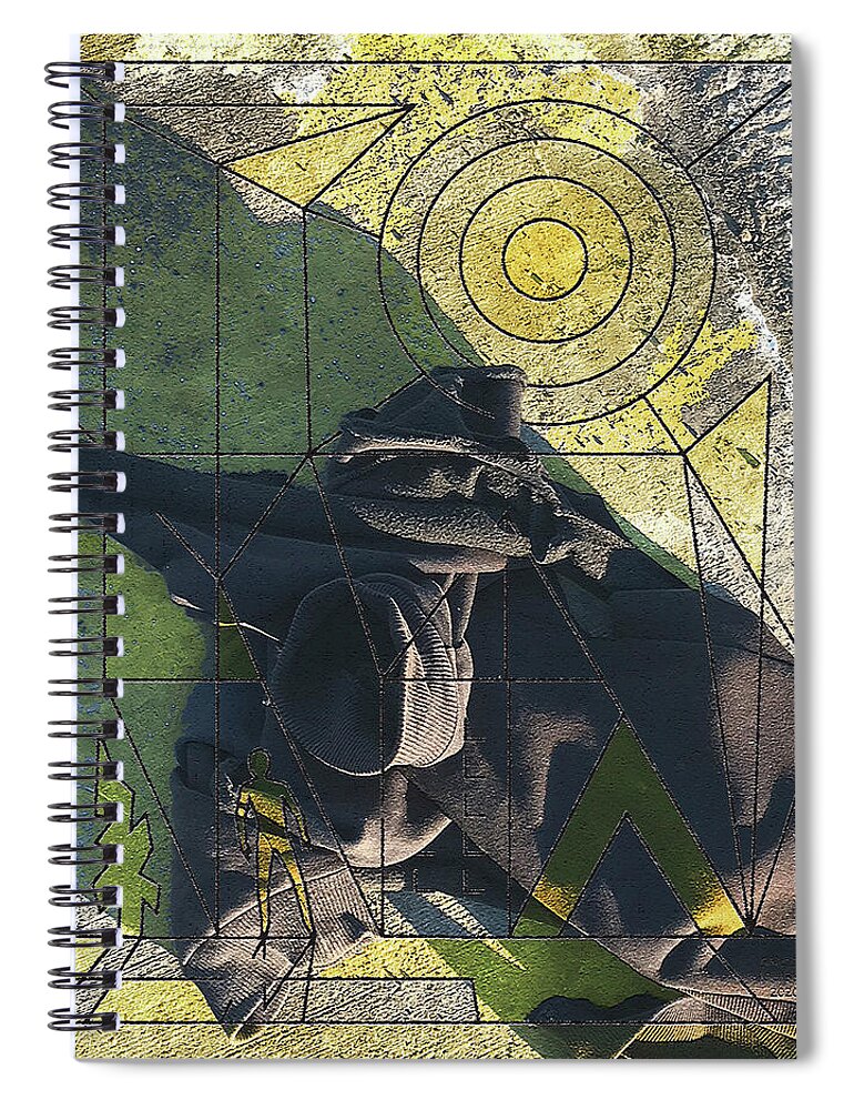 Organisms Spiral Notebook featuring the digital art Black Beauty by David Squibb