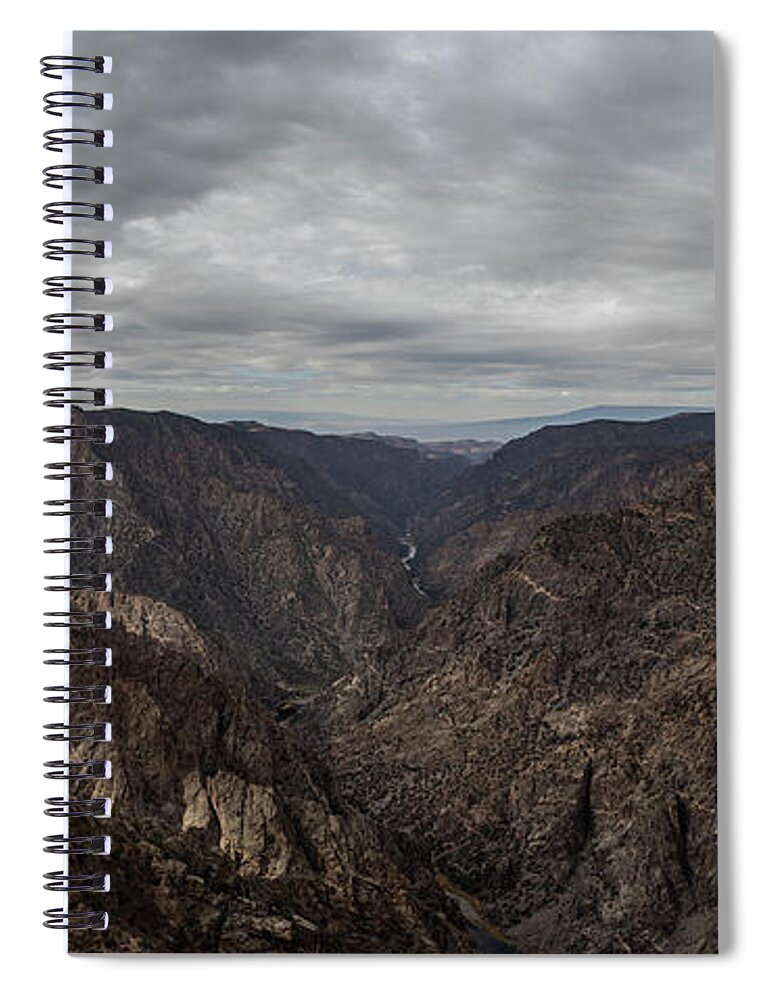 Black Canyon The Gunnison National Park Spiral Notebook featuring the photograph Black Canyon the Gunnison National Park by John McGraw