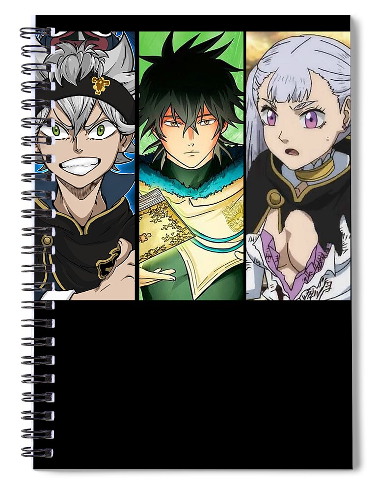 Black Clover Anime Characters Spiral Notebook by Anime Art - Fine