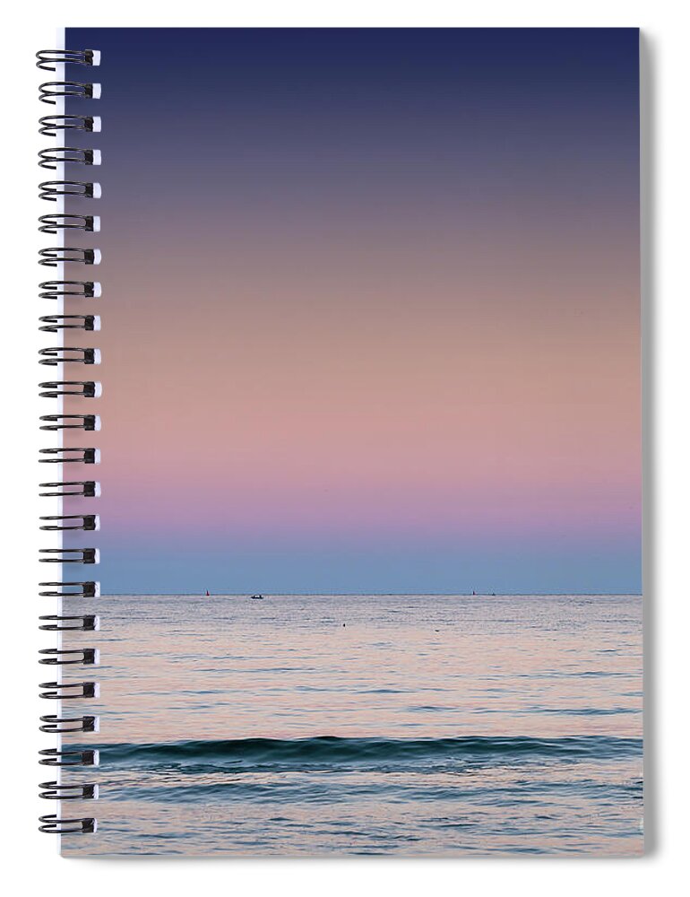 Sunset Spiral Notebook featuring the photograph Black Sea Meeting by Nando Lardi