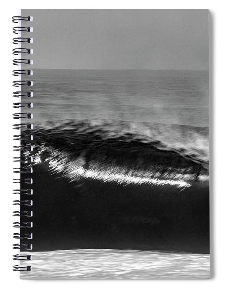 Pipeline Spiral Notebook featuring the photograph Black Silk by Sean Davey