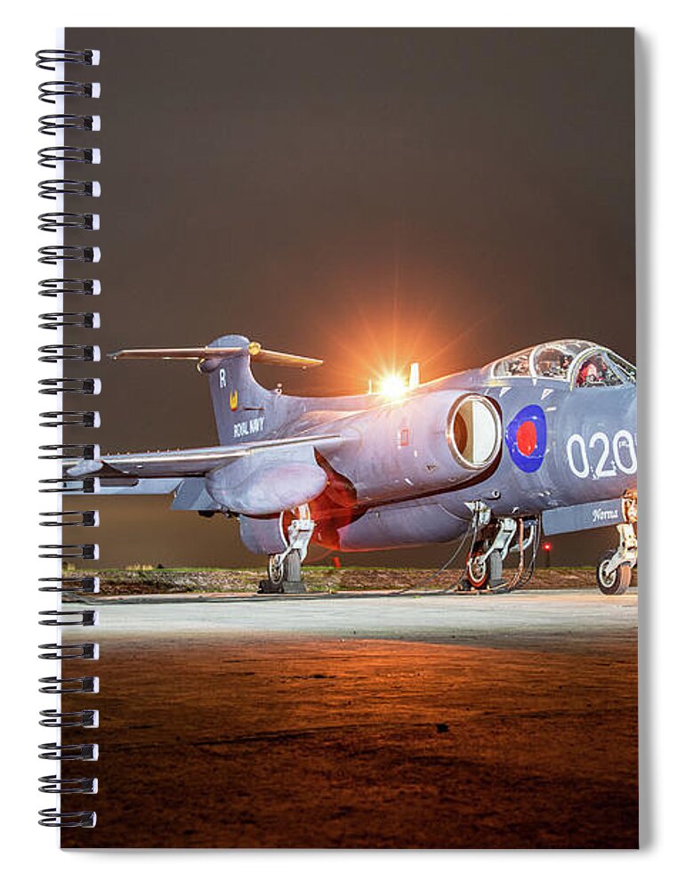 Blackburn Buccaneer Spiral Notebook featuring the photograph Blackburn Buccaneer XX894 by Airpower Art