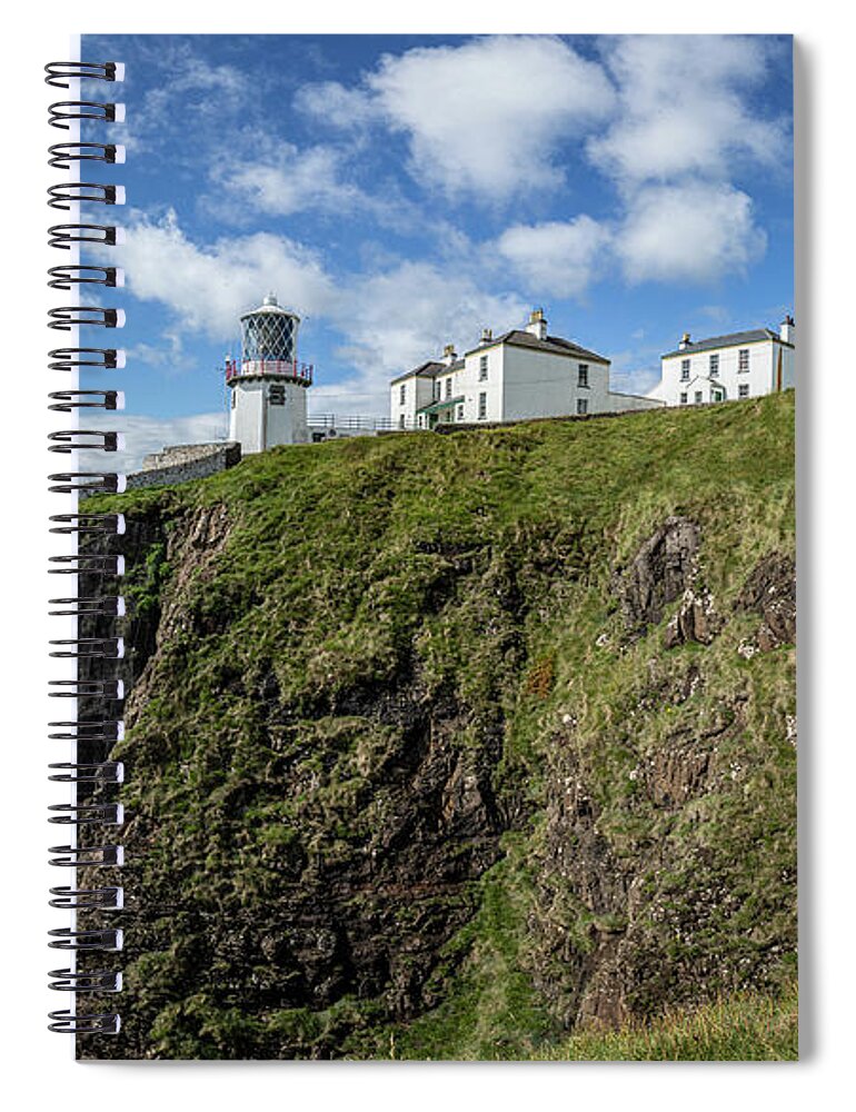 Lighthouse Spiral Notebook featuring the photograph Blackhead Lighthouse by Nigel R Bell