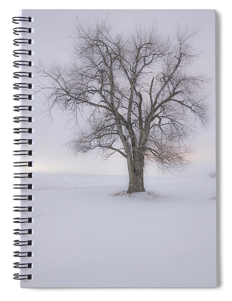 Blizzard Spiral Notebook featuring the photograph Blizzard by Aaron J Groen