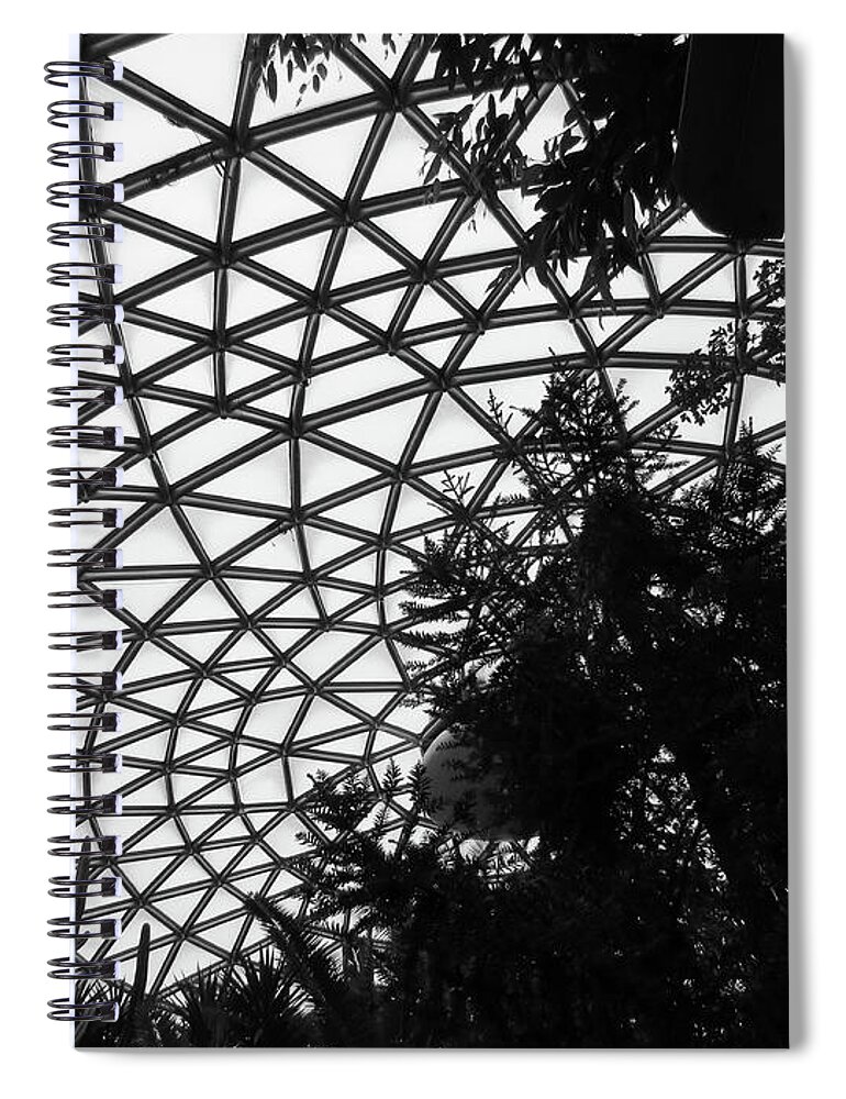 Architecture Spiral Notebook featuring the photograph Bloedel Roof by Mary Mikawoz