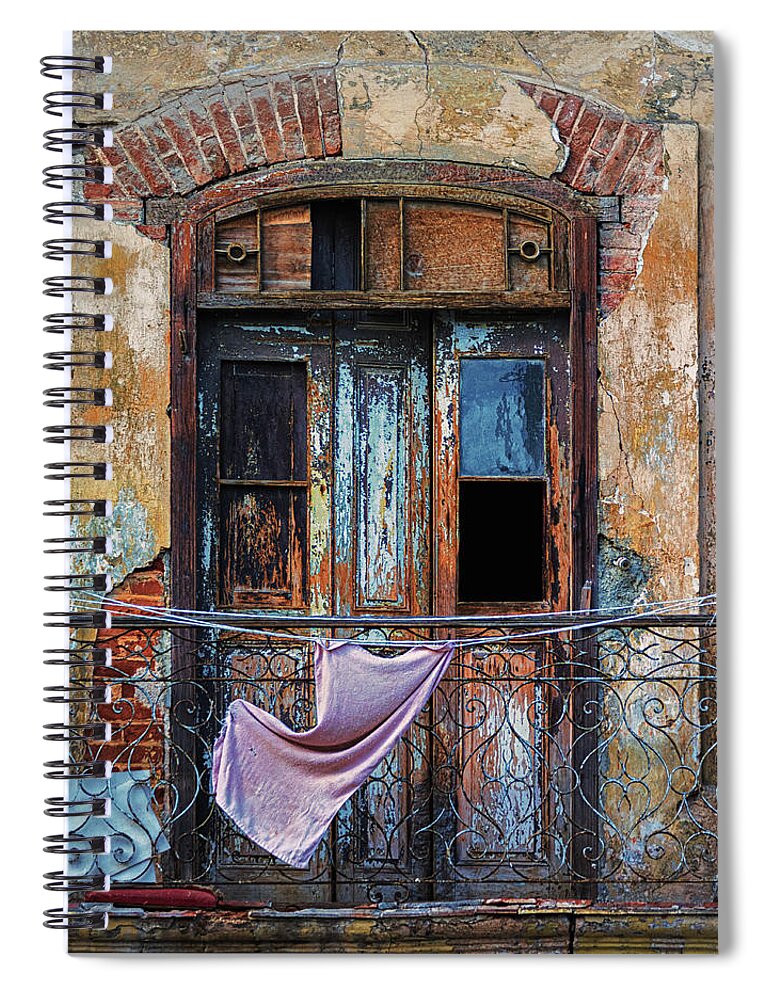 Cuba Spiral Notebook featuring the photograph Blowing in the wind by Phillip Rubino