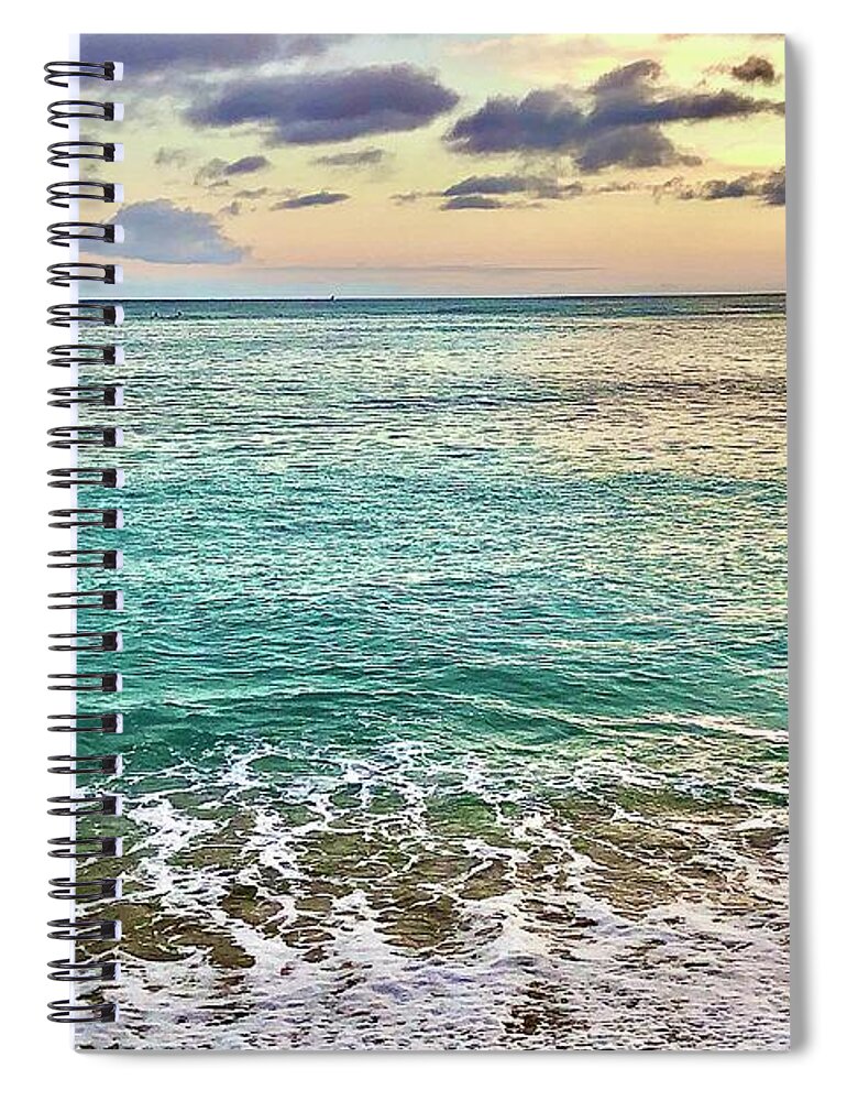 Blue Hawaii Spiral Notebook featuring the photograph Blue Hawaii by Carol Riddle