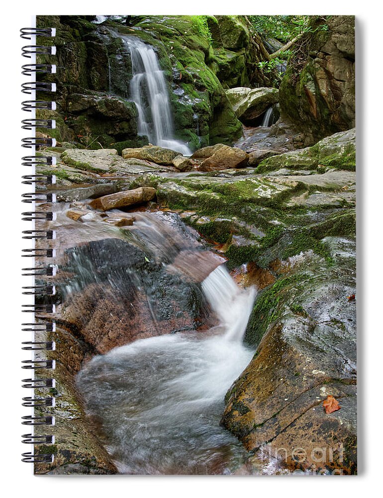 Nature Spiral Notebook featuring the photograph Blue Hole Falls 15 by Phil Perkins