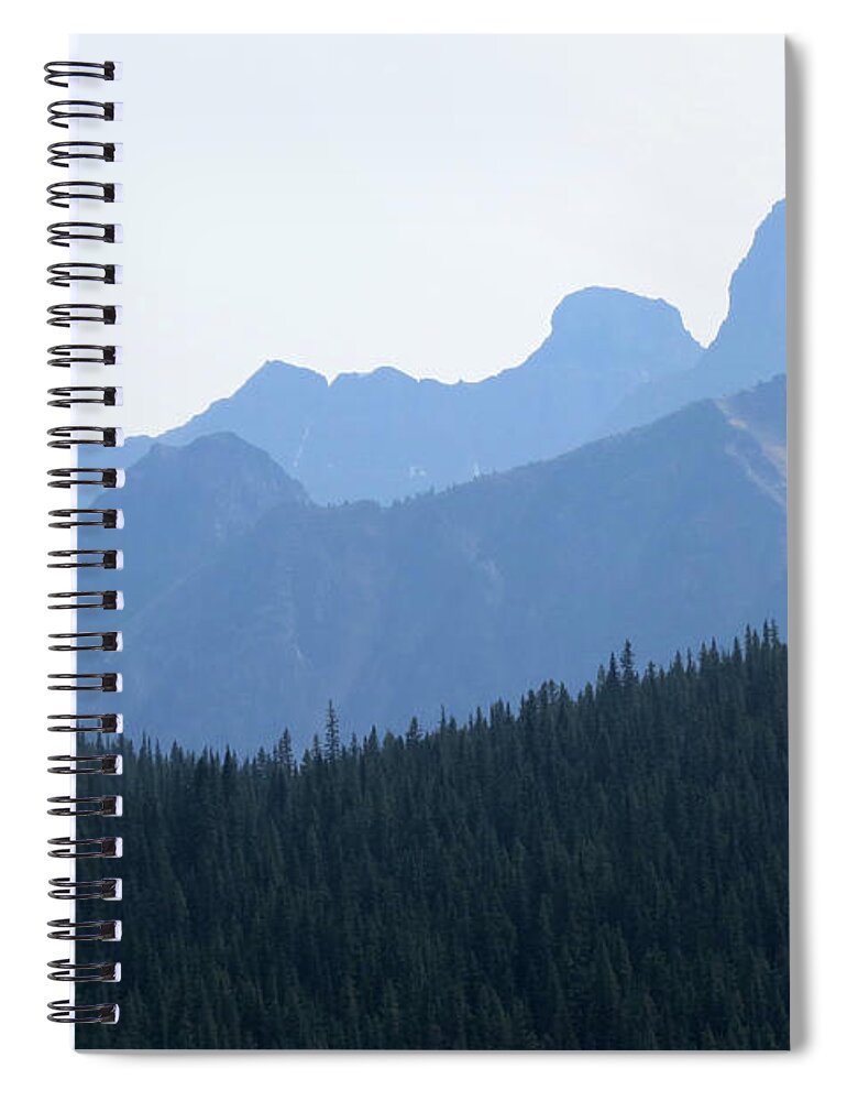 Scenic Spiral Notebook featuring the photograph Blue Hue Mountains by Mary Mikawoz