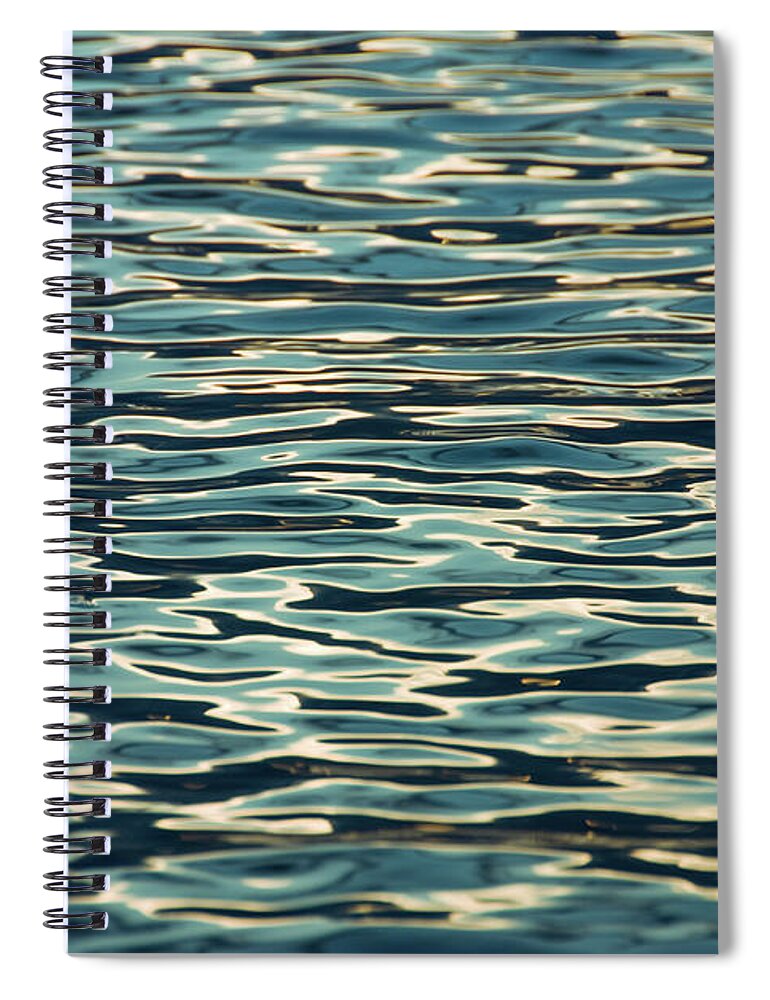 Abstract Water Spiral Notebook featuring the photograph Blue Ocean by Naomi Maya