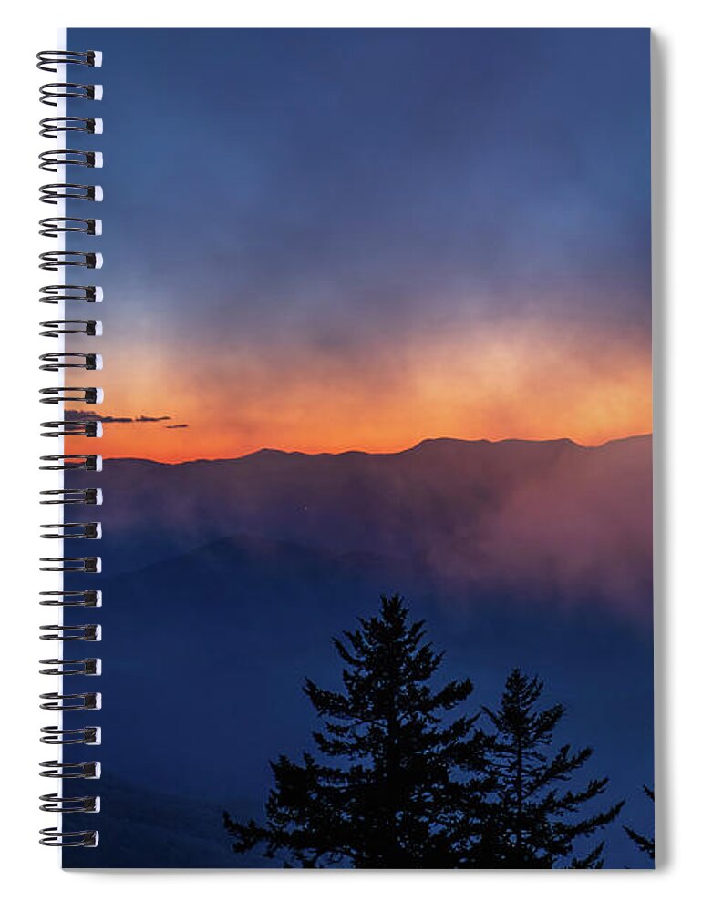 2022 Spiral Notebook featuring the photograph Evening View on Blue Ridge Parkway by Charles Hite