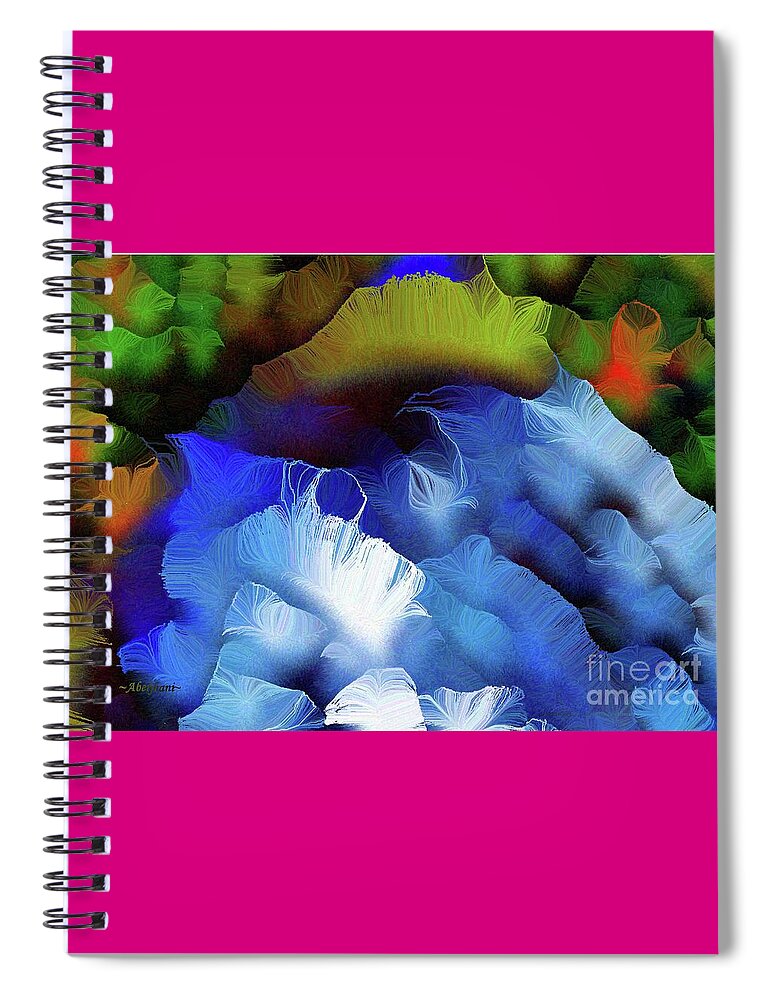 Remembrance Spiral Notebook featuring the painting Blue Rose of Remembrance for Black Lives Gone Too Soon by Aberjhani