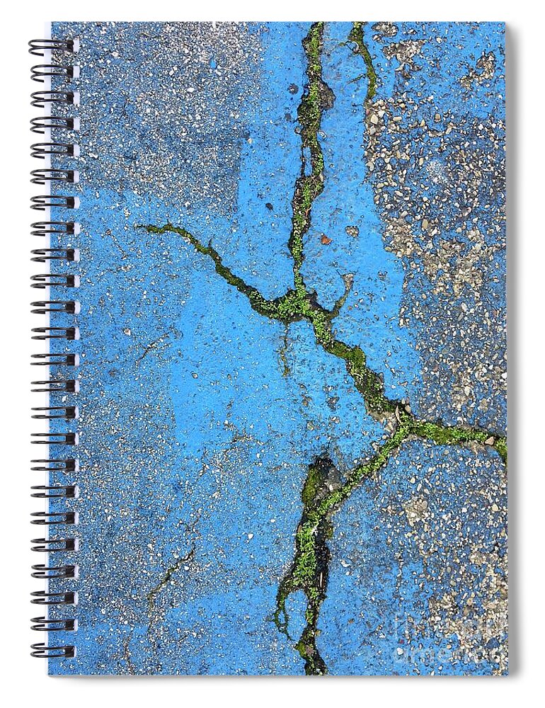 Blue Spiral Notebook featuring the photograph Blue Series 1-3 by J Doyne Miller